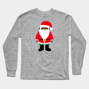 African American Santa Claus Long Sleeve T-Shirt